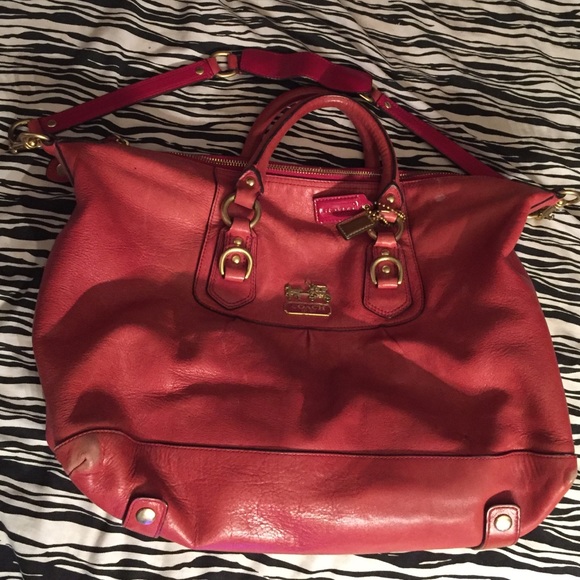 Coach . Red purse