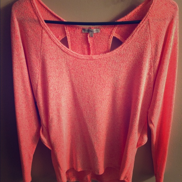 Coral Sweater from Charlotte Russe