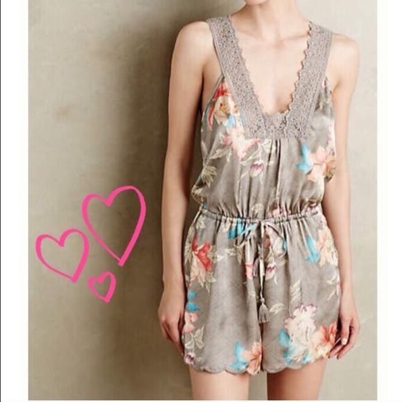 Anthropologie Other - NWT Anthropologie Sz M Lela Romper Eloise Orig $88