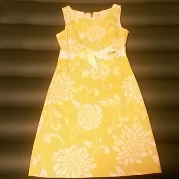 Yellow Flowered Jessica Howard Dress