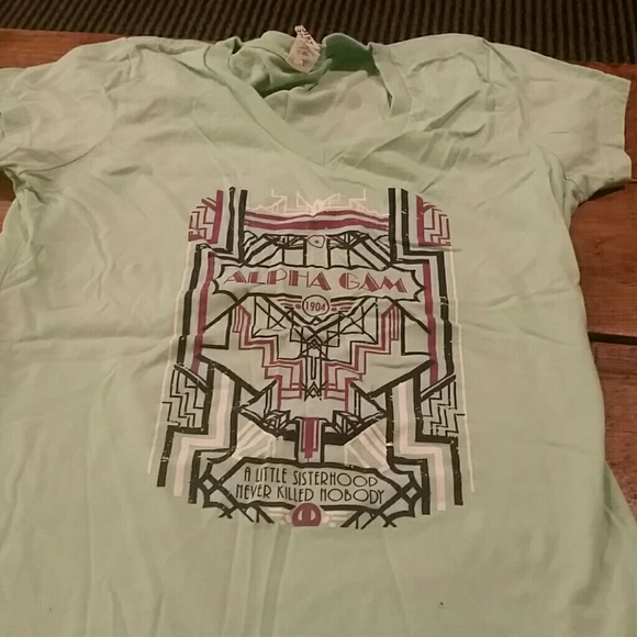 Alpha Gam tee.
