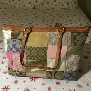 Coach Colorful Patch Handbag