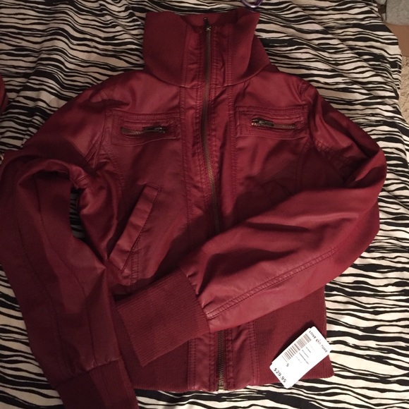 Love culture red leather jacket