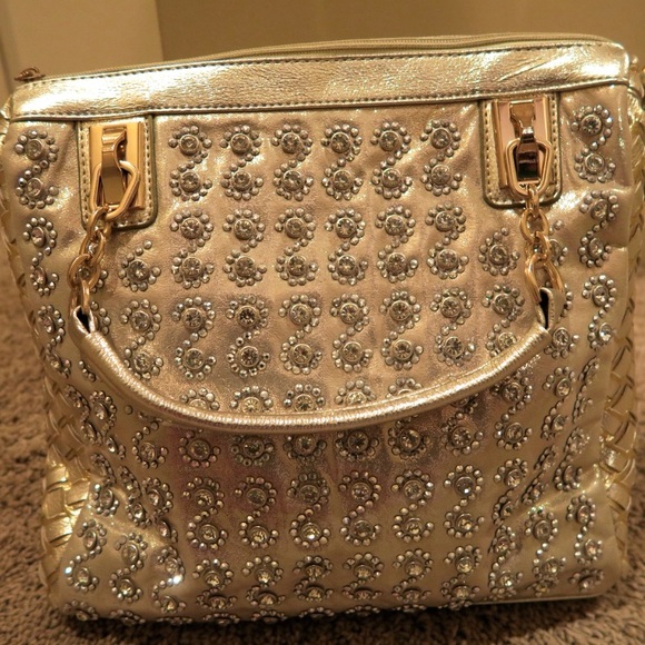 Fabulous gold rhinestone purse!