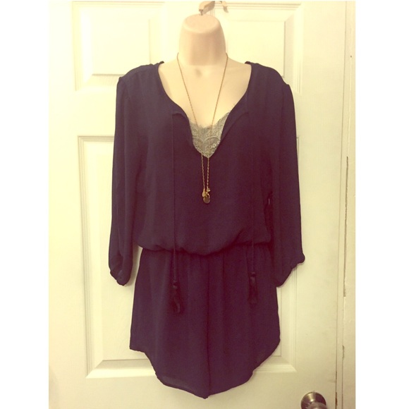 Forever 21 tassel Romper