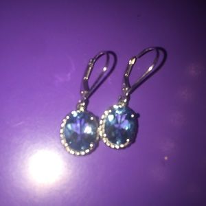 Blue topaz earrings