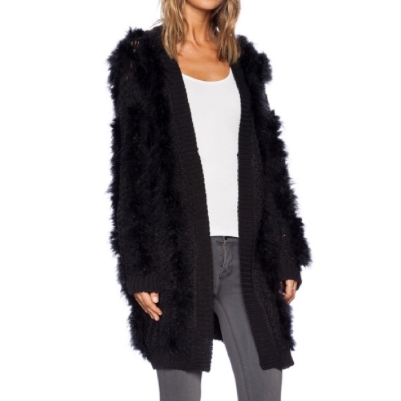 Urban Outfitters JOA Faux Fur Cardigan - Picture 2 of 4