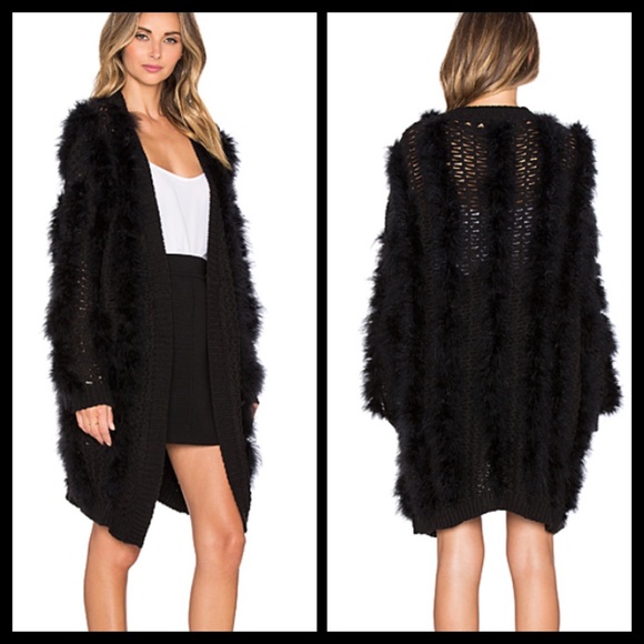 Urban Outfitters JOA Faux Fur Cardigan - Picture 4 of 4
