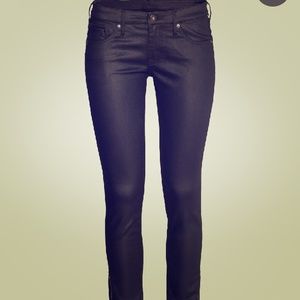 H&M skinny low ankle jeans - black