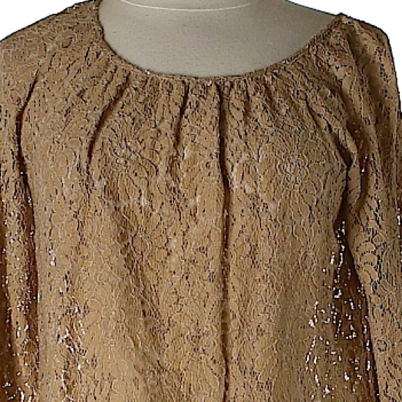 💥Thick Embroidered Lace Side Tie Michael Kors Top - Picture 3 of 5