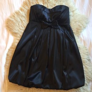 BP Black Bubble Strapless Dress