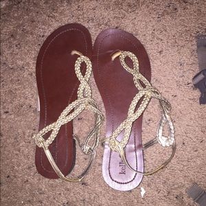 Gold sandals