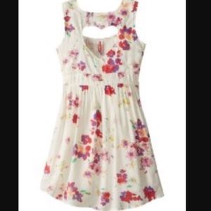 O'niell White sheer Floral Dress for Girls