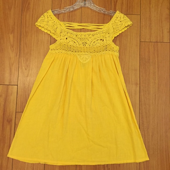 Crochet & Lace Mini Dress