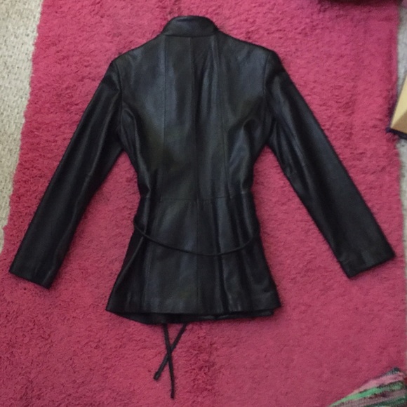 Jones New York Buttery Soft Leather Coat size M - Picture 2 of 4