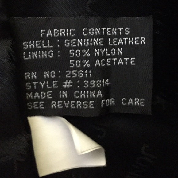 Jones New York Buttery Soft Leather Coat size M - Picture 4 of 4