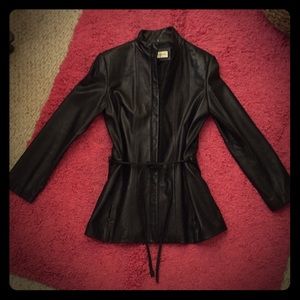 Jones New York Buttery Soft Leather Coat size M