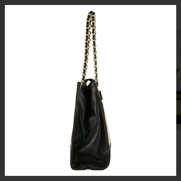 Aldo Pink/black Chain Strap Quilted Tote bag new - Picture 4 of 4