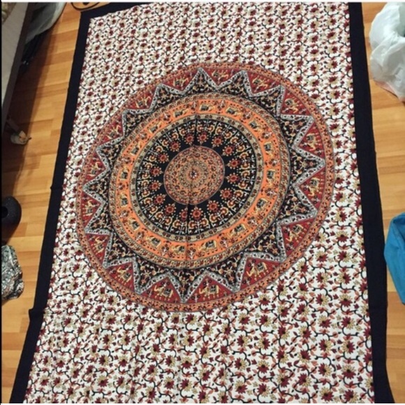 Brandy Melville Other - Orange and black tapestry