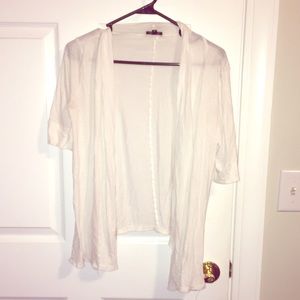 White cardigan