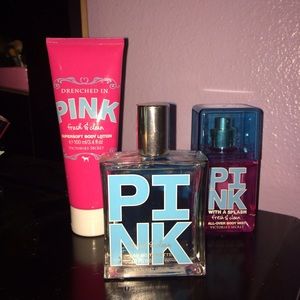 RESERVED: Pink Perfume, Spray, and Body Lotion Set