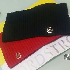 2 Michael Kors Red Neck Scarf Warmer