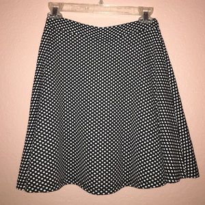 Black Polka dot mini skirt