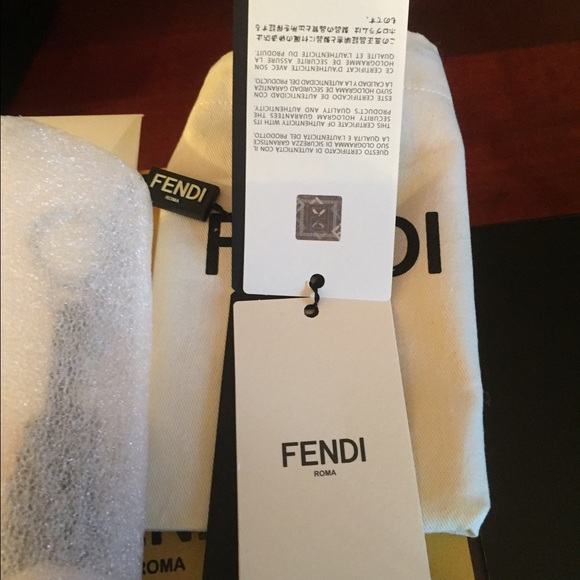 SOLD-Authentic Fendi Super Karlito Fur bag Charm - Picture 4 of 4