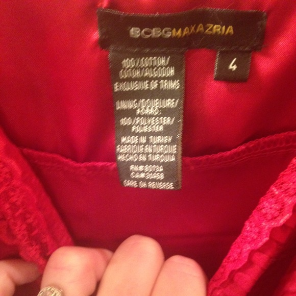 ππ4X HPππ BCBG sexy red cocktail dress NWOT - Picture 4 of 4