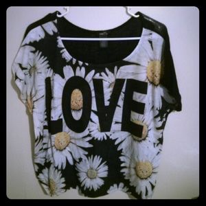 LOVE crop top
