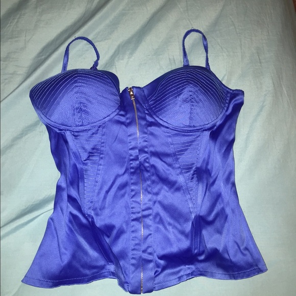 Cobalt Blue Corset Style Top