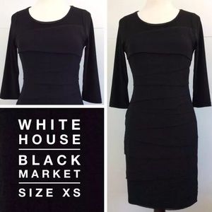 White House Black Market 🔹size XS 🔹black dress