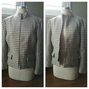 Albert Nipon Houndstooth Blazer for Neiman Marcus
