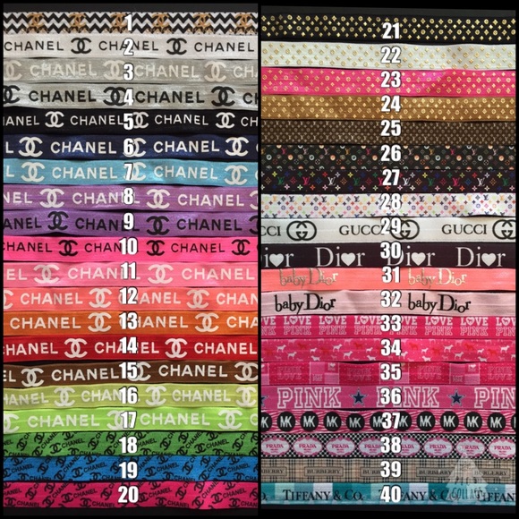 2 Headbands + 4 Hair Ties! Your choice of colors. - Picture 2 of 4