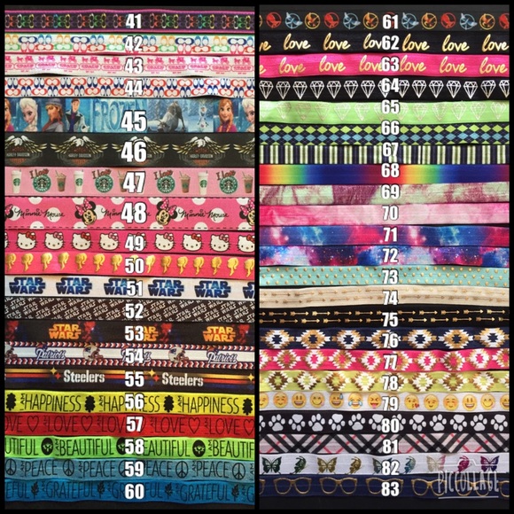 2 Headbands + 4 Hair Ties! Your choice of colors. - Picture 3 of 4