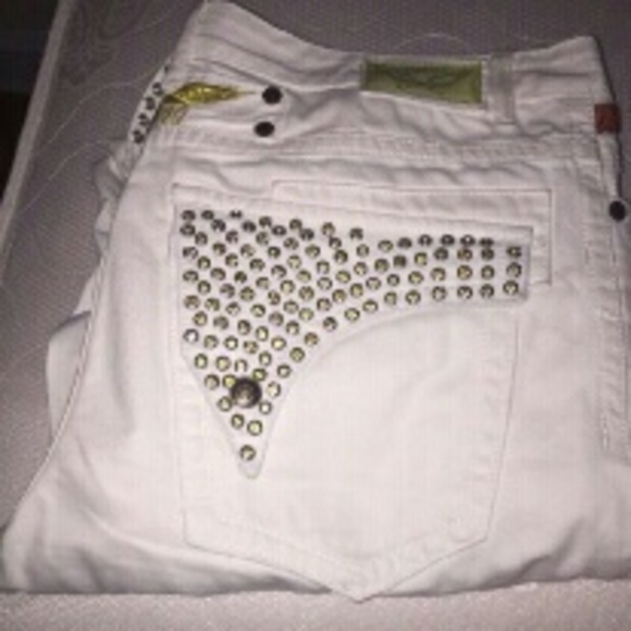 all white robin jeans