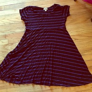 Adorable black and blue striped dress!!