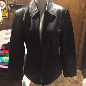 Lamb skin leather jacket