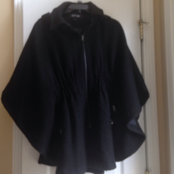 Hooded cape jacket, worn for a few times