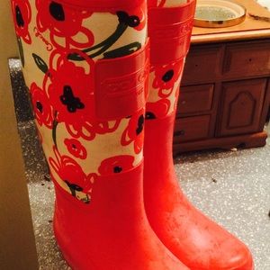 coach rain boots size 11