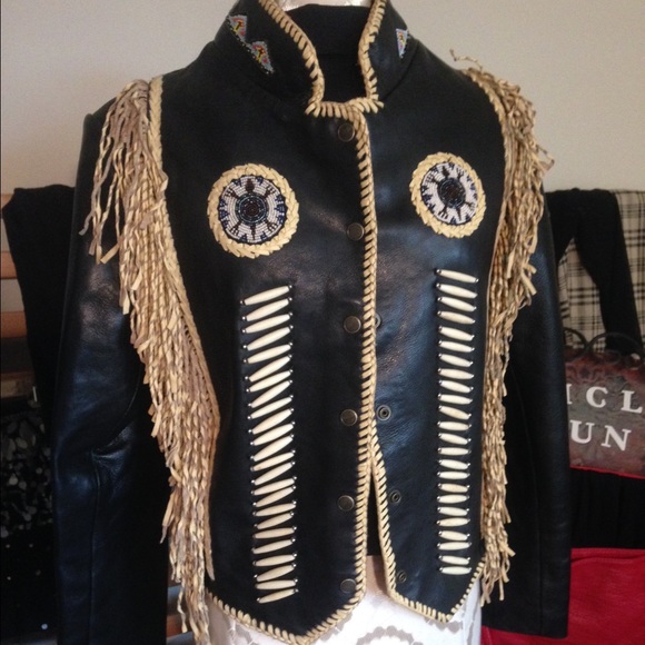 Jackets & Blazers - Leather Ethnic Heavy Jacket- AMAZING