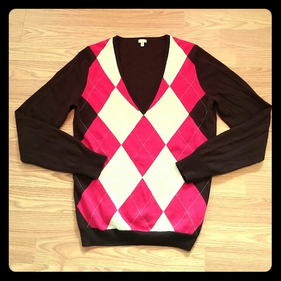 J. CREW Argyle Sweater