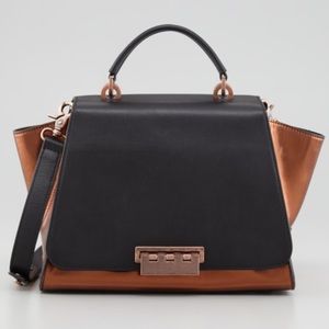 Zac Posen Z Spoke Brown Fullflap Satchel Bag