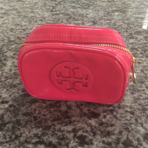 Pink Tory Burch Makeup Case