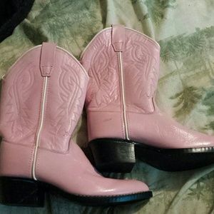 Pink cowgirl boots