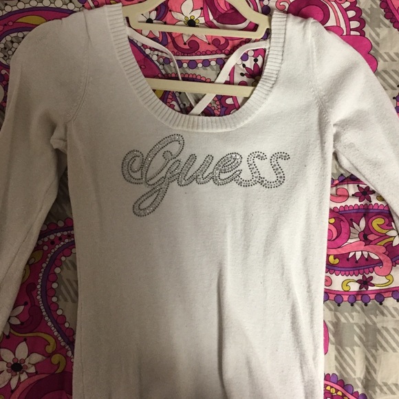 Guess XS white sweater