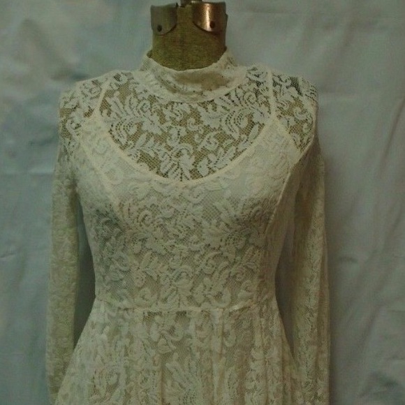 Free People Ivory Lace Dress