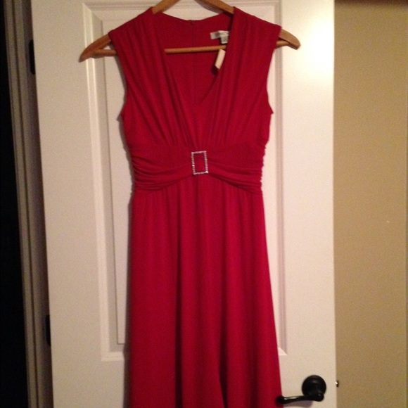 Nwt Coldwater Creek Red Cocktail Dress