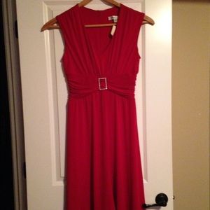 Nwt Coldwater Creek Red Cocktail Dress