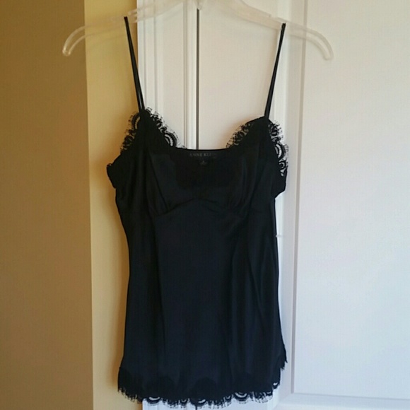 Black satin ANNE  KLEIN camisole